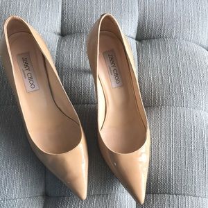 Jimmy Choo Tan leather heels
